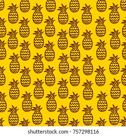 pineapple seamless background