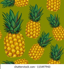 pineapple seamless pattern