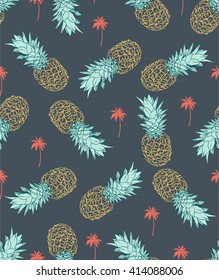 Pineapple seamless Pattern