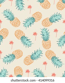 Pineapple seamless Pattern