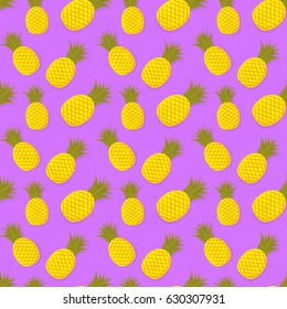 Pineapple seamless pattern