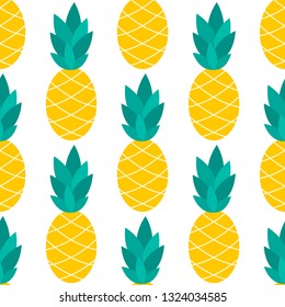 Pineapple seamless pattern illustration