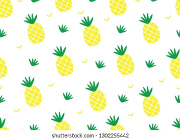 Pineapple Seamless Pattern for Textile and print