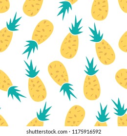 pineapple seamless pattern vector illustration