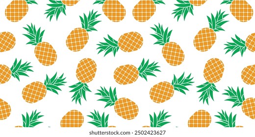 Pineapple Seamless Vibrant pattern.design. Aesthetic and energetic.