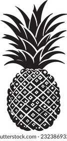 Pineapple Silhouette Cut File Design