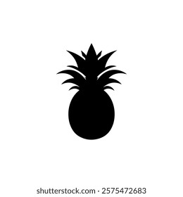 pineapple  silhouette icon vector design.