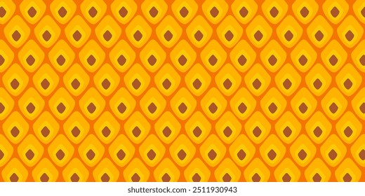 pineapple skin pattern background. Pineapple peel vector illustration. summer pineapple fruit background.