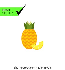 Pineapple with pineapple slice