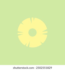 Pineapple slice icon vector illustration