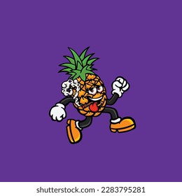 Ananas, rauchend stumpf und hochgekrempelt aus Cannabis-Knospengewirke