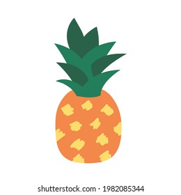 pineapple with stains abstract style
