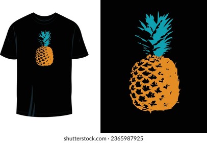 Pineapple Summer Print Ready T Shirt Design for everybody