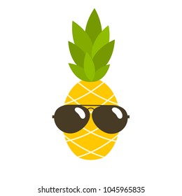 Pineapple With Sunglasses