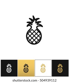 Pineapple sweet exotic dessert vector icon