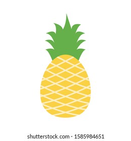 Pineapple sweet fruit vector icon illustration isolated on the background 