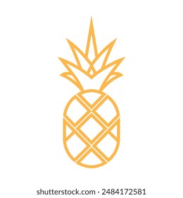 Pineapple symbol icon logo line art abstrack vektor