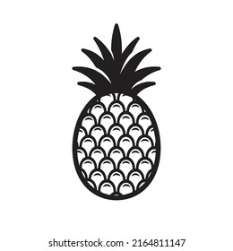 Pineapple symbol icon, vector illustration