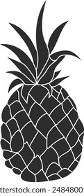 Ananas T-Shirt Design Vektorillustration 