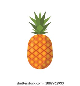 pineapple tropical fresh fruit icon vector illustration design