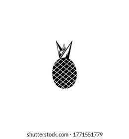 Pineapple Tropical Fruit. exotic fruit. Vector illustration

