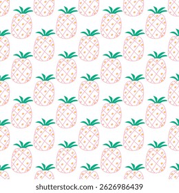 pineapple tropical fruit seamless pattern Fabric textiles design , pineapple vector pattern tropical fruit seamless fabric textiles fashion design, doodle pineapple vector tropical fruit seamless cute