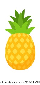 Pineapple Tropical Fruit. Vector illustration