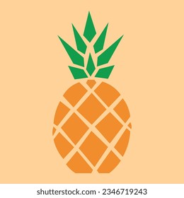 Fruta vectorial de Ilustración Tropical de Piña