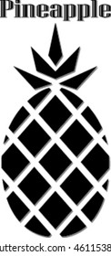 pineapple vector art decorative graphic