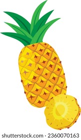 Pineapple vector design. Made by illustrator.