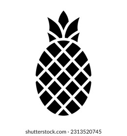 Pineapple Vector Glyph Icon For Personal And Commercial Use.
