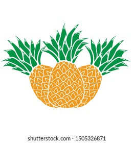 pineapple vector graphic clipart design