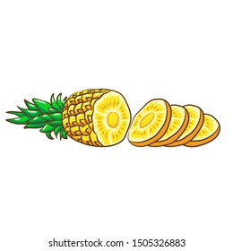 pineapple vector graphic clipart design
