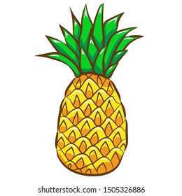 pineapple vector graphic clipart design