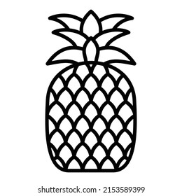 Pineapple vector icon. Can be used for printing, mobile and web applications.