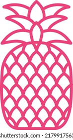 Pineapple vector icon. Can be used for printing, mobile and web applications.