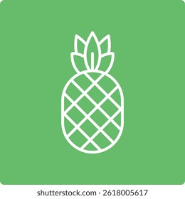 Pineapple vector icon. Can be used for printing, mobile and web applications.