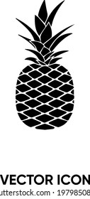 Pineapple vector icon. Modern, simple flat vector illustration for website or mobile app.Fruit symbol, logo illustration. Pixel perfect vector graphics	