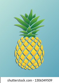 Pineapple Vector Illustration