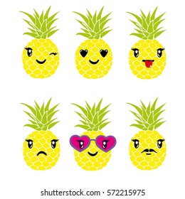 pineapple - vector illustration