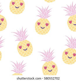 pineapple - vector illustration