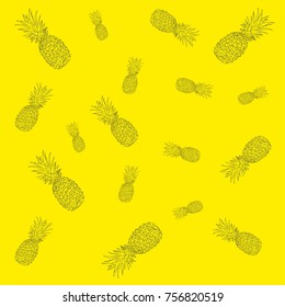 Pineapple vector illustration
