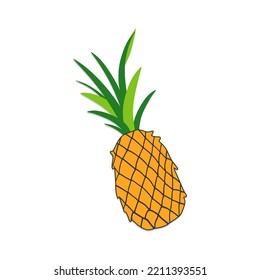 Pineapple vector illustration design isolated on white background