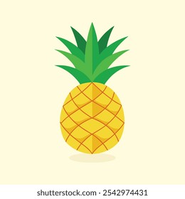 Pineapple vector illustration, pineapple icon, Pineapple fruit. Vector illustration cartoon icon
