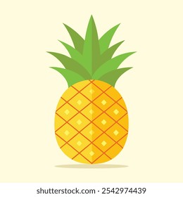 Pineapple vector illustration, pineapple icon, Pineapple fruit. Vector illustration cartoon icon