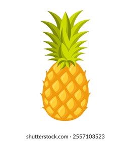 Pineapple Vector Illustration. Perfect for Natural and Organic Design Themes.