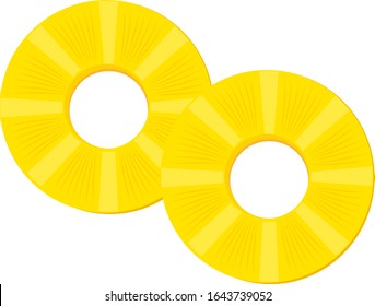 Pineapple vector illustration , Tropical fruit
