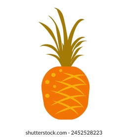 Ilustración vectorial de piña.Aislado sobre un fondo blanco