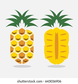 Pineapple vector Logo illustration
