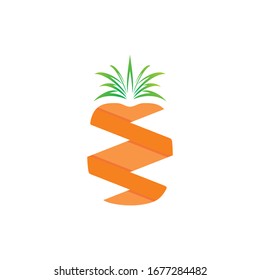 pineapple vector on white backgtound